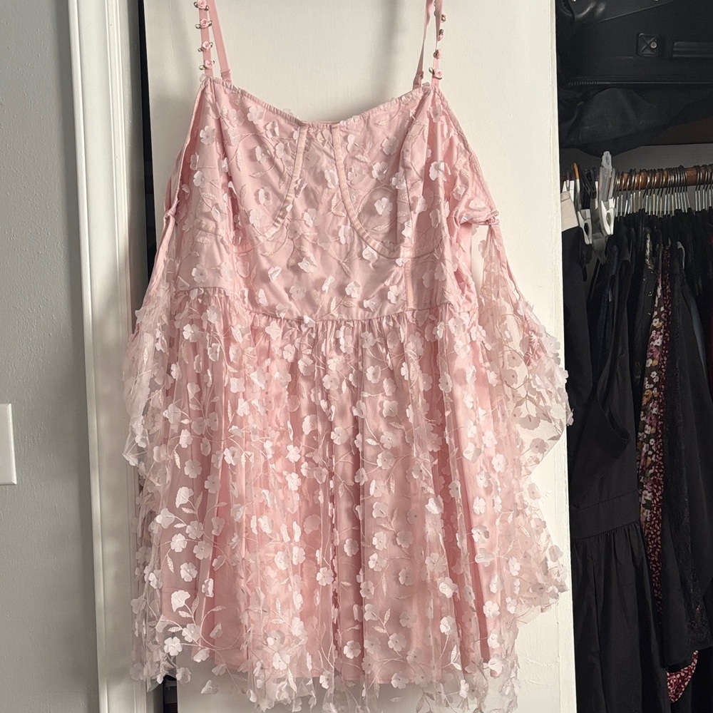 Pink Floral Dress